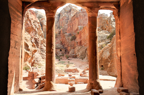 Jordan: Petra - View From The Garden Hall