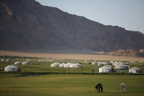 Mongolia: Yurts on a Mongolian Plain